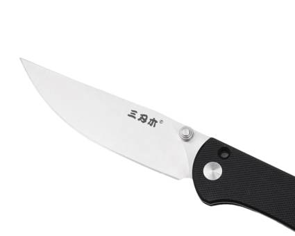 НОЖ складной 9165 сталь 12C27 brush black G10 "SanRenMu"
