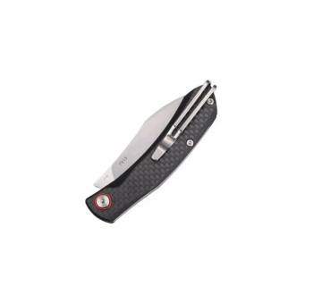 НОЖ складной 7315 сталь 12C27 brush black carbon G10 "SanRenMu"