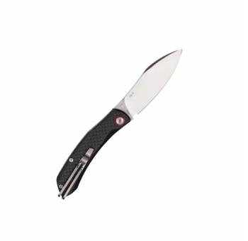 НОЖ складной 7315 сталь 12C27 brush black carbon G10 "SanRenMu"