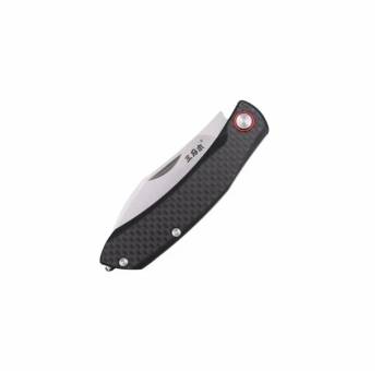 НОЖ складной 7315 сталь 12C27 brush black carbon G10 "SanRenMu"