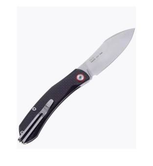 НОЖ складной 7315 сталь 12C27 brush black carbon G10 "SanRenMu"