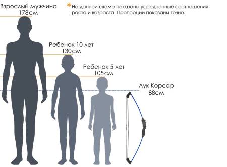 ЛУК детский блочный Centershot Корсар синий (с комплектацией)