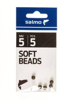 БУСИНЫ мягкие 5мм 5шт. Soft Beads "Salmo"