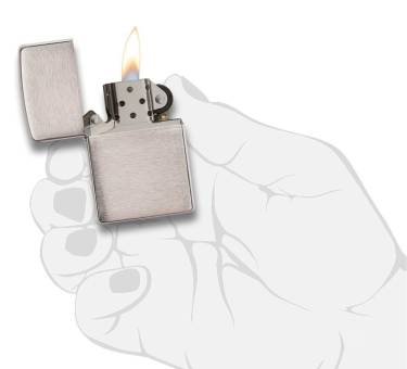 ЗАЖИГАЛКА Zippo бензиновая 200 Brushed Chrome