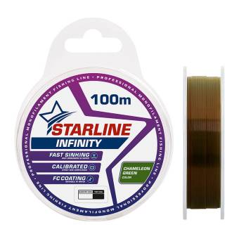 ЛЕСКА монофильная 100m, 0.165mm, 3.1kg Infinity "Starline"