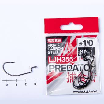 КРЮЧКИ офсетные PREDATOR #4/0 3шт. LJH356 Lucky John"