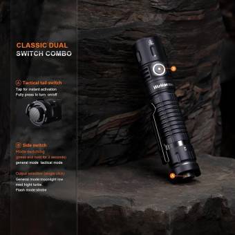 ФОНАРЬ ручной TD04 Black 5700-6000К XHP50D-HI "Wurkkos"