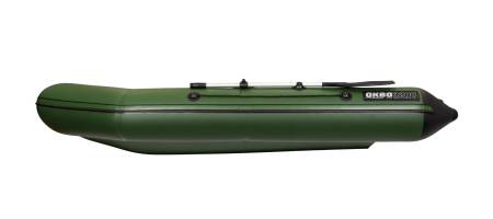 ЛОДКА надувная ПВХ 3200 СКК "зелёный/чёрный" "Аква"