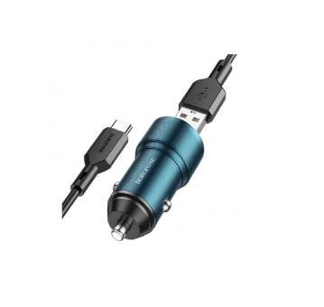 ЗАРЯДНОЕ УСТРОЙСТВО USB автомобильное  3A Borofone BZ19A Wisdom QC3