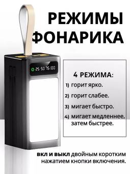 Внешний аккумулятор POWER BANK  SmartX X-107, быстрая зарядка 35W, 80000 mAh