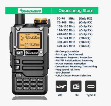 Радиостанция Quansheng UV-K5(8) (18-1300 MГц.)