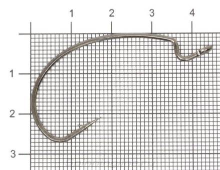 КРЮЧКИ офсетные 8шт. №2/0 LW POWER OFFSET HOOK "Hitfish"