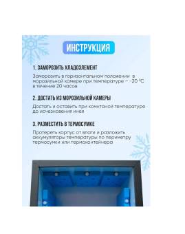 Заменитель льда (аккумулятор холода) ICP-003  (1700 ГР.) для перевозки (переноски)