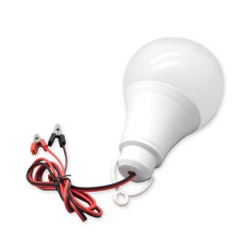 Лампа 12V 15W (Real 12V 7W 0.6mAh) ЗАЖИМЫ КРОКОДИЛЫ