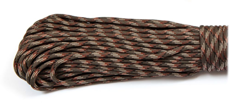 Paracord 550 OD green camo #003 30 метров