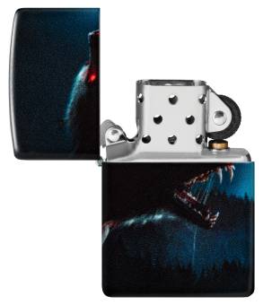 ЗАЖИГАЛКА Zippo бензиновая Horror Wolf  540 Matte, латунь/сталь, черная, 38x13x57 мм