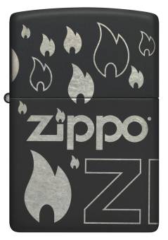 ЗАЖИГАЛКА Zippo бензиновая Classic Black Matte 48908