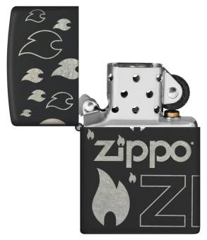 ЗАЖИГАЛКА Zippo бензиновая Classic Black Matte 48908