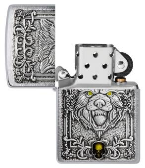 ЗАЖИГАЛКА Zippo бензиновая Wolf Emblem 48690