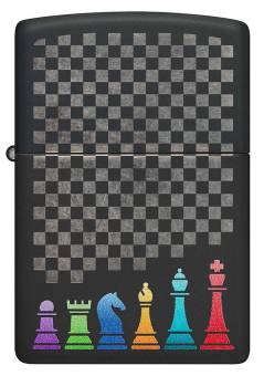 ЗАЖИГАЛКА Zippo бензиновая Chess Pieces 48662