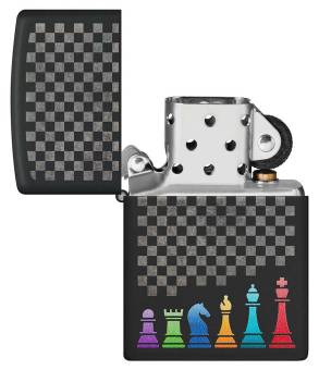 ЗАЖИГАЛКА Zippo бензиновая Chess Pieces 48662