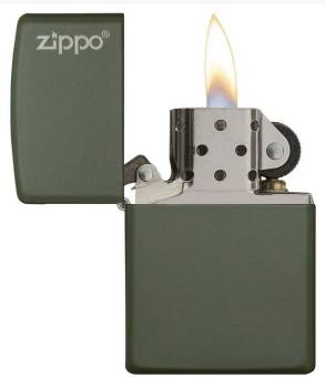 ЗАЖИГАЛКА Zippo бензиновая Green Matte 221ZL