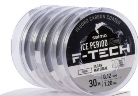ЛЕСКА монофильная 30м зимняя Salmo ICE PERIOD F-TECH Clear