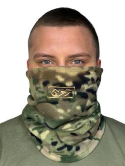 БАФФ флисовый в камуфляже мультикам