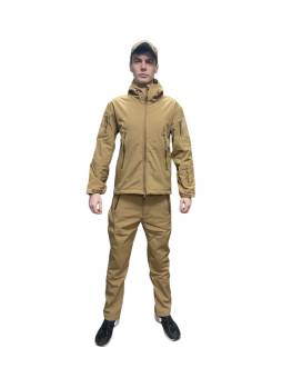 КОСТЮМ демисезонный Cофтшелл Softshell Койот
