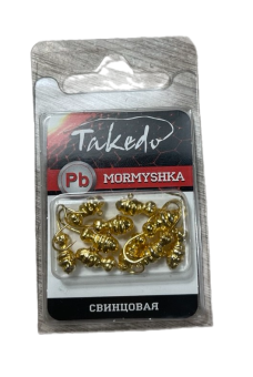 МОРМЫШКА 1,17г свинц.позолоченная TAKEDO Шмель с ушком