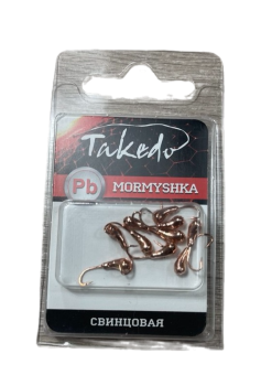 МОРМЫШКА 0,25 г.свинц.Уралка TAKEDO с отв. медная
