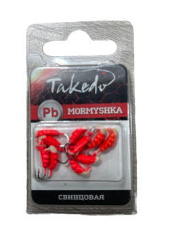 МОРМЫШКА 0.6г. свинц.Гусеница TAKEDO с ушком ф.пят.