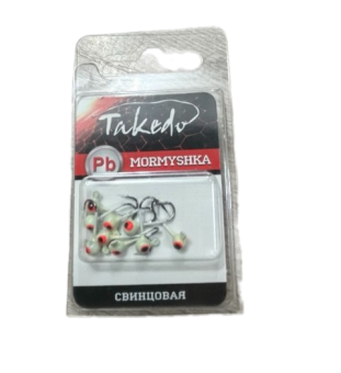 МОРМЫШКА свинц. 0,25г. Шар TAKEDO с ушк.краш.расц 19