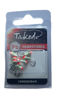 МОРМЫШКА 0,28г.свинц.Уралка TAKEDO с ушком/с кр.пяткой расц.19