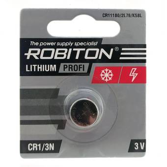 Батарейка CR1/3N (CR11108, 2L76, K58L) литиевая ROBITON