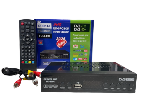 Цифровая ТВ приставка DVB-T2/C Wi-Fi Орбита HD-999C