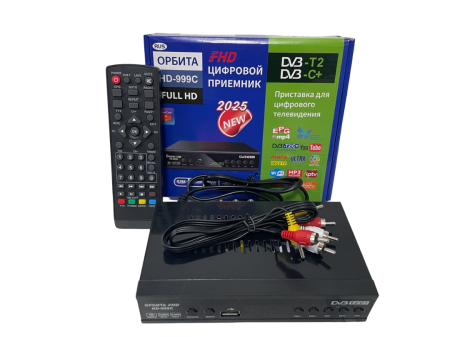 Цифровая ТВ приставка DVB-T2/C Wi-Fi Орбита HD-999C