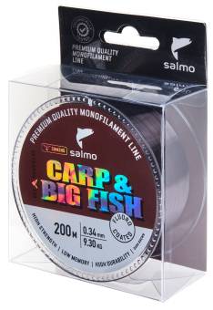Леска Diamond CARP & BIG монофильная 200m "Salmo" Dark Brown FLUORO COATED