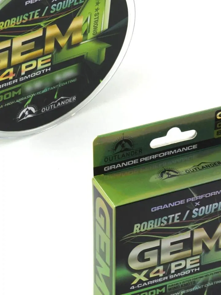 ШНУР плетеный GEM X4 300 м, 4 жильная, 0,10-0,35