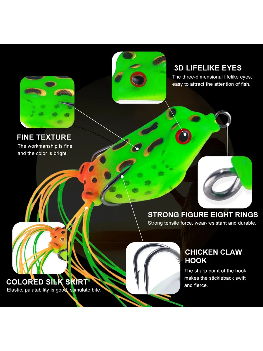 ЛЯГУШКА-НЕЗАЦЕПЛЯЙКА 5гр, 3,8 см Frog lure