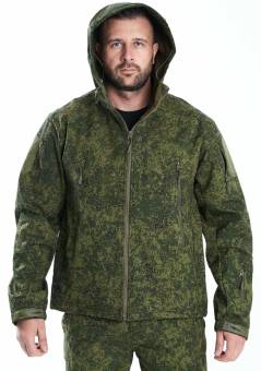 КОСТЮМ Cофтшелл Softshell Зеленый пиксель