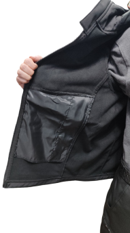 Костюм СофтШелл Softshell на флисе демисезон Черный L&M