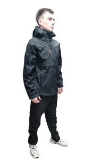 Костюм СофтШелл Softshell на флисе демисезон Черный L&M