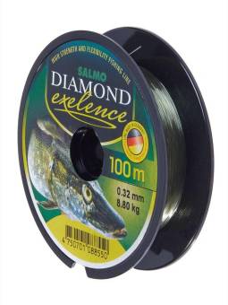 ЛЕСКА DIAMOND монофильная 100m, 0.32mm, 8.80kg. "Salmo"