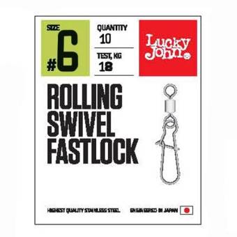 ВЕРТЛЮГИ с застёж. ROLLING 006 10ШТ "Lucky John" PRO SERIES
