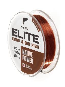ЛЕСКА ELITE CARP & BIG FISH монофильная 200m, 0.32mm, 10.20kg "Salmo"
