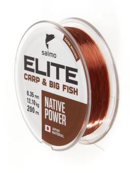 ЛЕСКА ELITE CARP & BIG FISH монофильная 200m, 0.35mm, 12.10kg "Salmo"