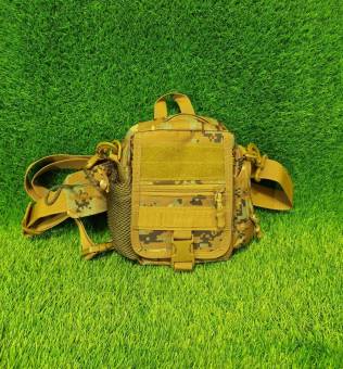 СУМКА тактическая на плечо Oxford 600D Green Camo