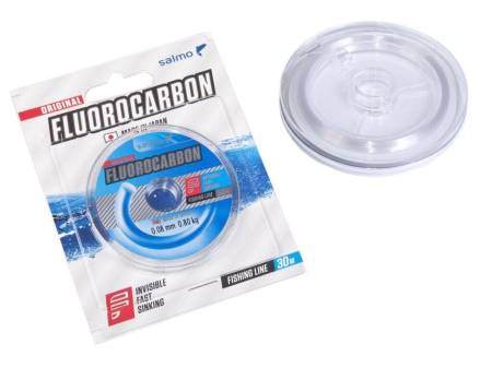 ЛЕСКА FLUOROCARBON монофильная 30m, 0.08mm, 0.80kg "Salmo"