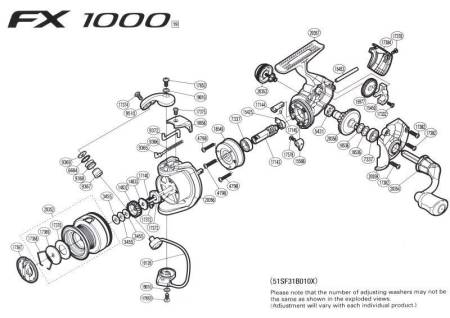 КАТУШКА безынерц. FX 19 1000 FC "Shimano"